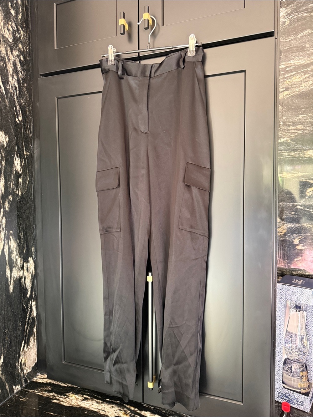 Babaton Black Cargo Trousers